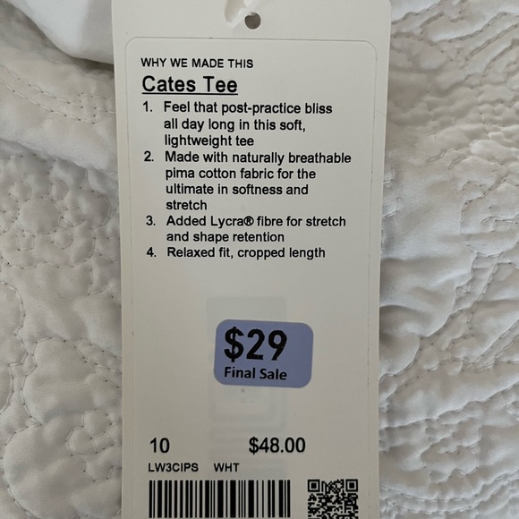 NWT lululemon crop top - Picture 6 of 6